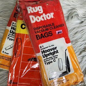 Rug Doctor B-1 Type C Hoover Upright Vacuum Cleaner Bags (12)